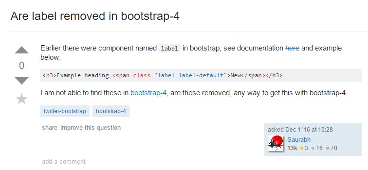 Taking out label in Bootstrap 4
