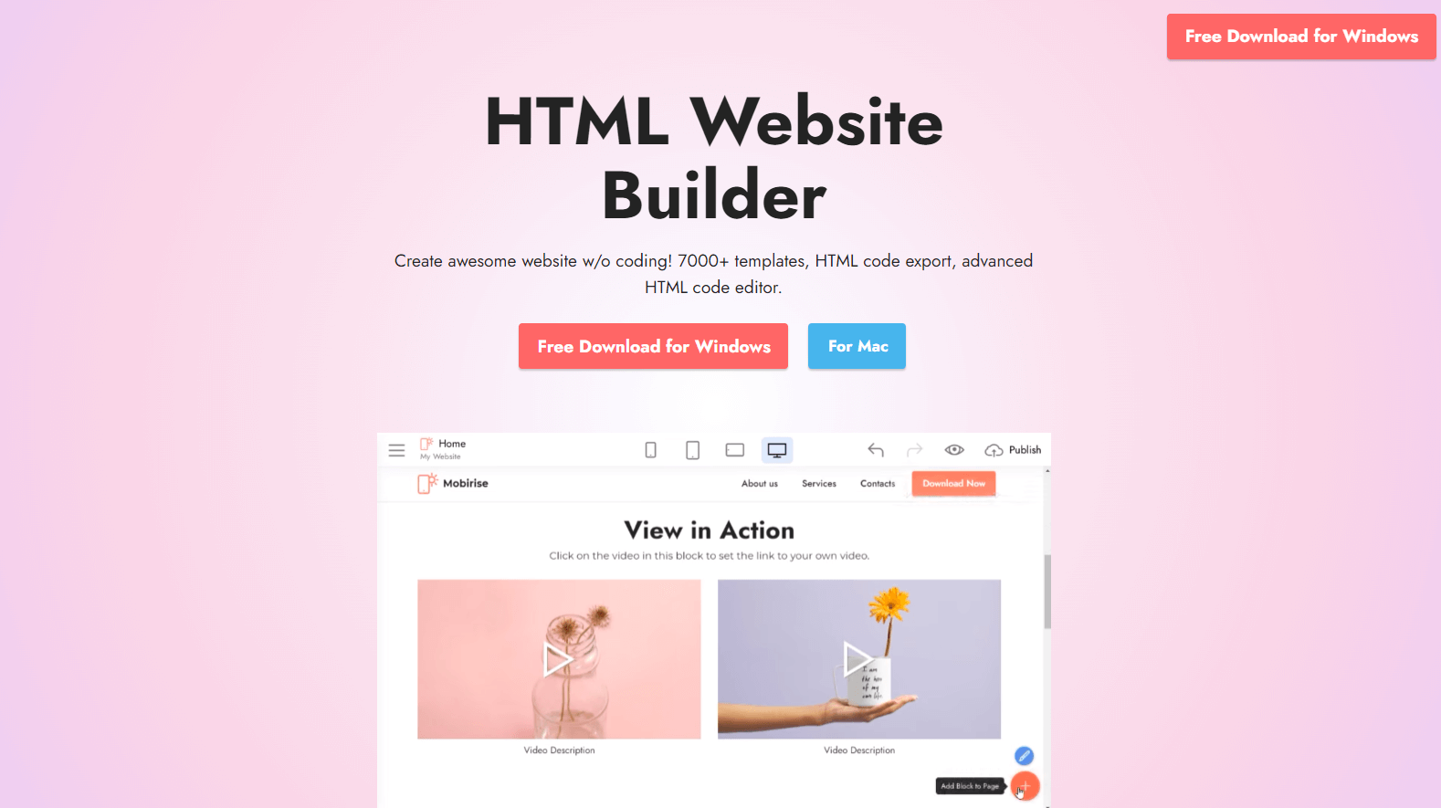  Free HTML Page Builder